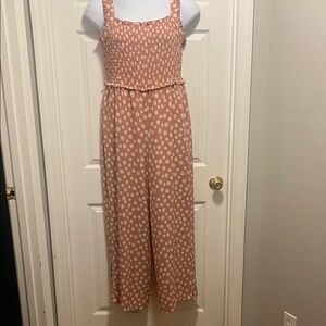 Candie's Pink Polka Dot Jumpsuit
